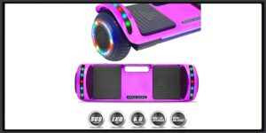 DOC Smart Self-Balancing Hoverboard with Built-in Speaker LED Lights Certified Hoverboard for Kids