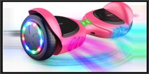 TOMOLOO Q2C Hoverboard for kids and Adults UL2272 Certificated- Speakers - Colorful RGB LED Light